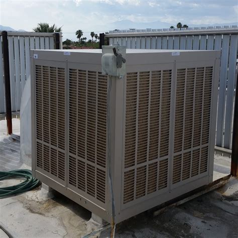 industrial evaporative cooler with metal housing|industrial evaporative cooling systems.